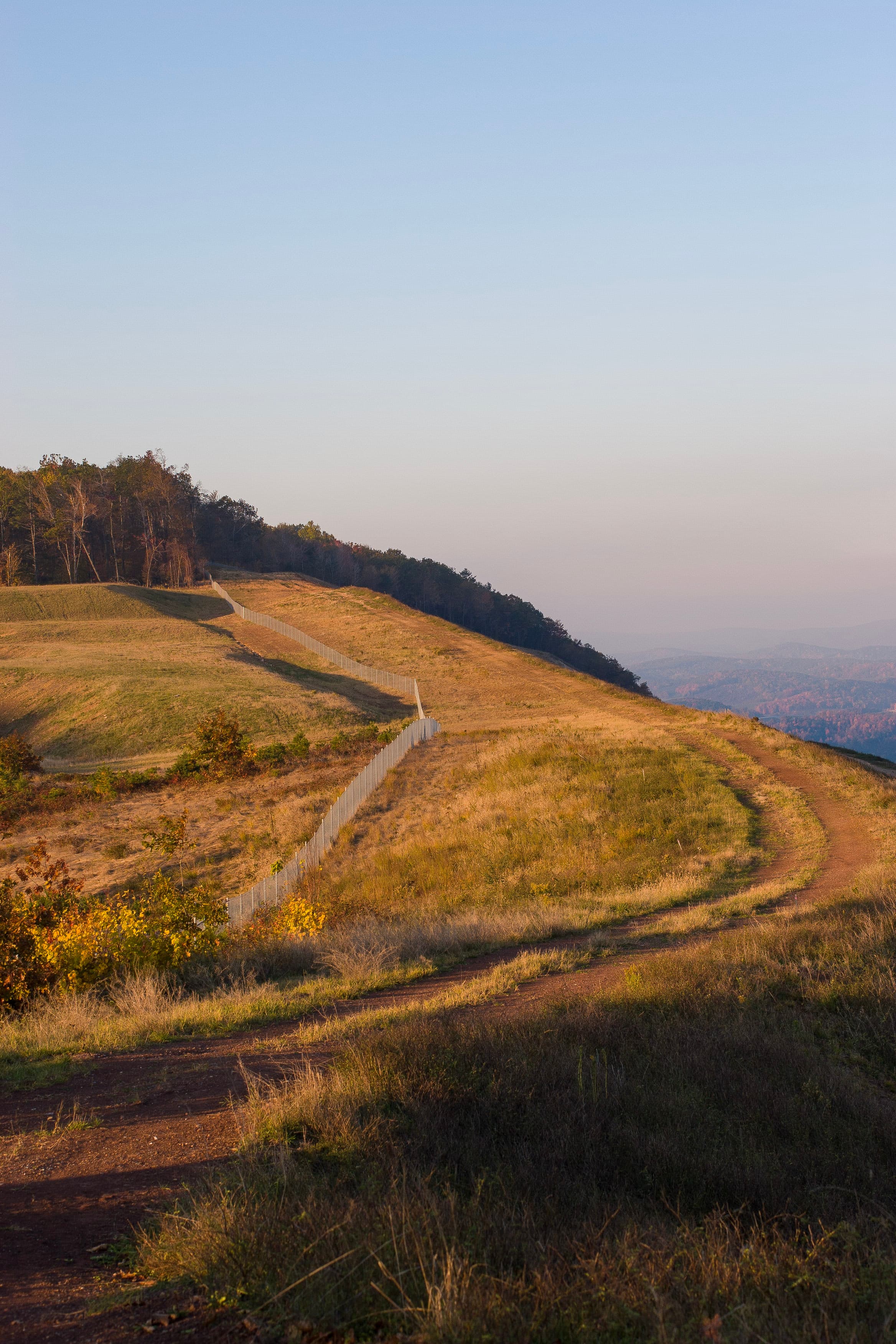 Panorama of winding road around mountain, frame 1